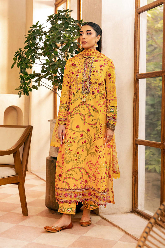 M.Basic by Maria B Unstitched 3 Piece Eid II Lawn Collection'2025-MB-912-A