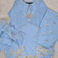 Amna Khurram Saima-Aug04 Sky-Blue Ready to wear