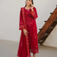 Jeem 3 PIECE EMBROIDERED CHERRY RED LAWN 25'