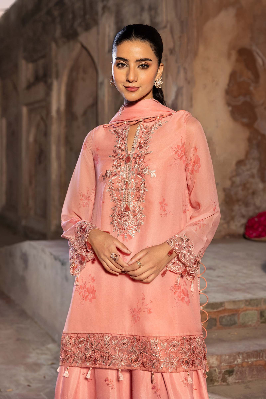 Maria b Mbasics D-07 3Pc Unstitched Festive Collection