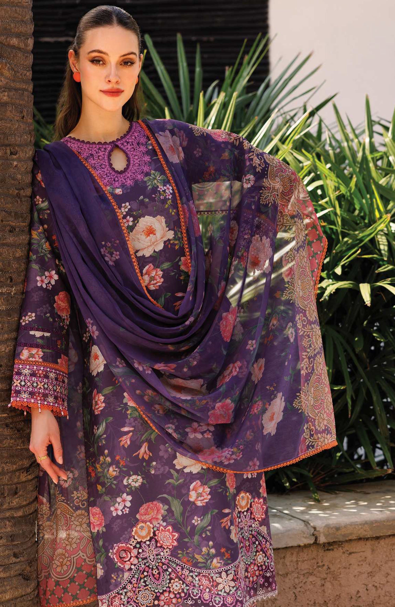 Aurea by Farasha - D-09 Majestic Purple- Summer Collection