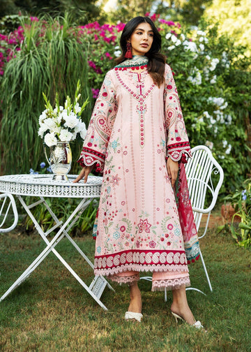 Sadaf Fawad Khan D01-B PAISLEY GARDEN Siraa Embroidered Lawn Unstitched 3Pc Suit