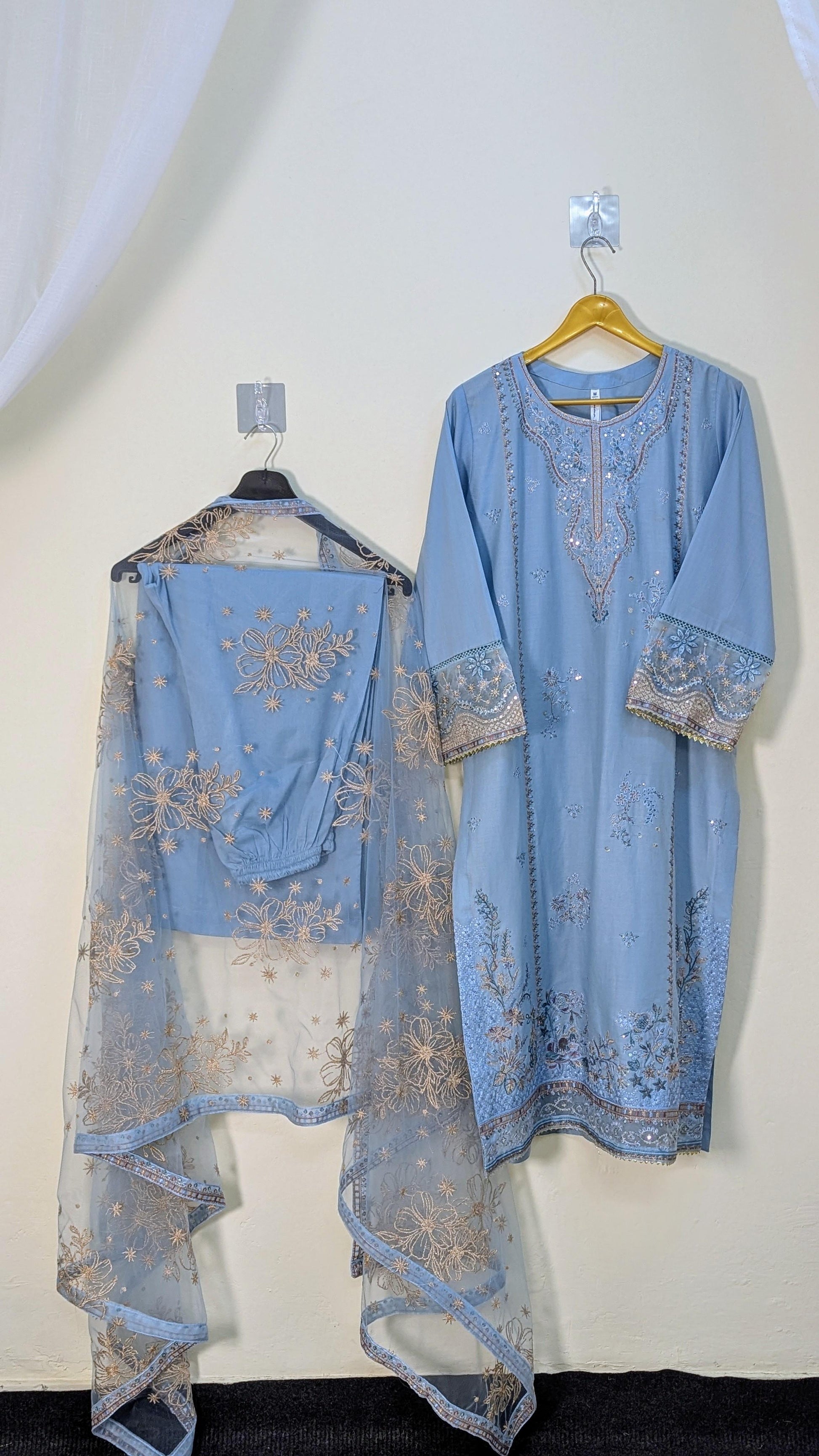 Amna Khurram Saima-Aug12 Blue Ready to wear