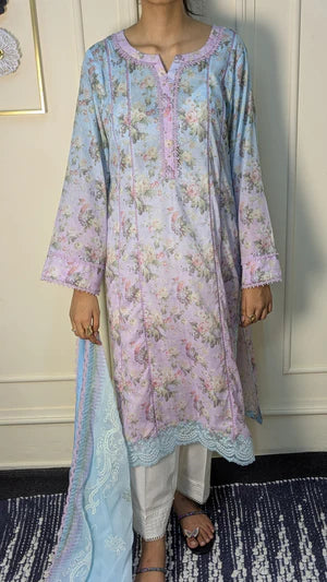 Qalamkar EM-08 (B) VERA Qprints ii (Unstitched)