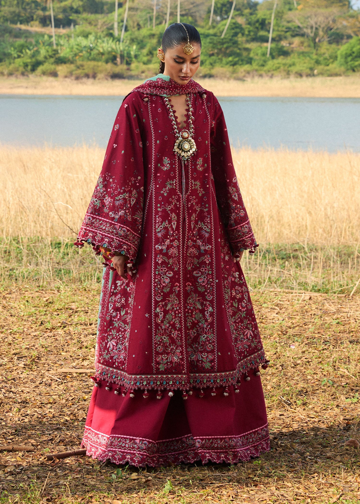Hussain Rehar Mahogany Luxury Lawn'25