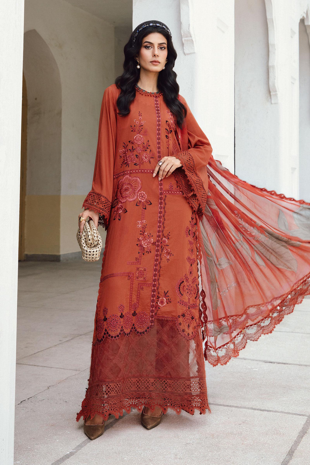 Maria b Mprint MPT-2701-B Unstitched Fall Edit 25'