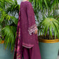 CROSS STITCH FLORAL MUSE-3PC COTTON SATIN READY TO WEAR