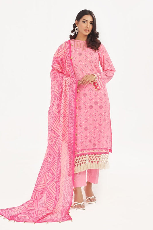 Gulahmed CL-42315 B 3 Piece Unstitched Lacquer Printed Lawn Suit