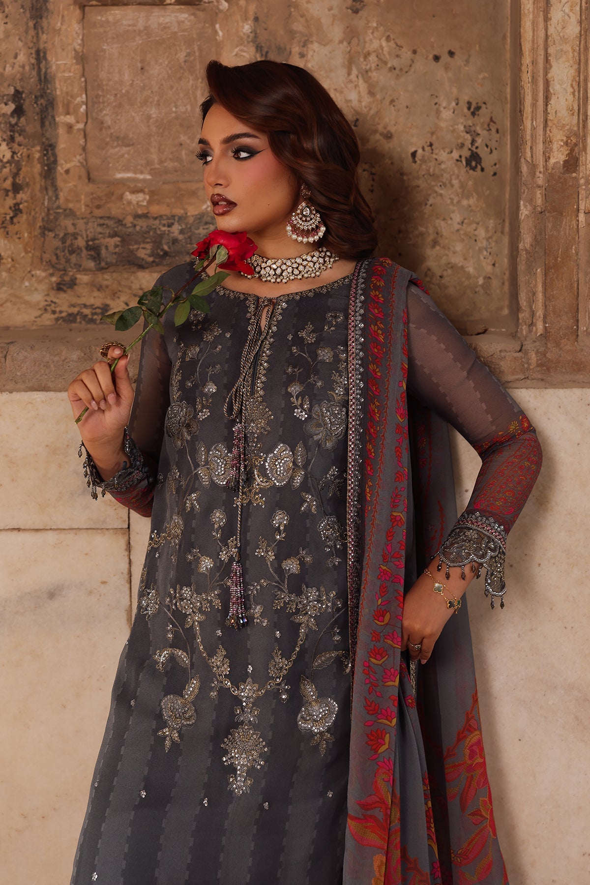 Charizma VSL25-41 Vasal Vol-06 3-pc Unstitched Chiffon Collection 25'