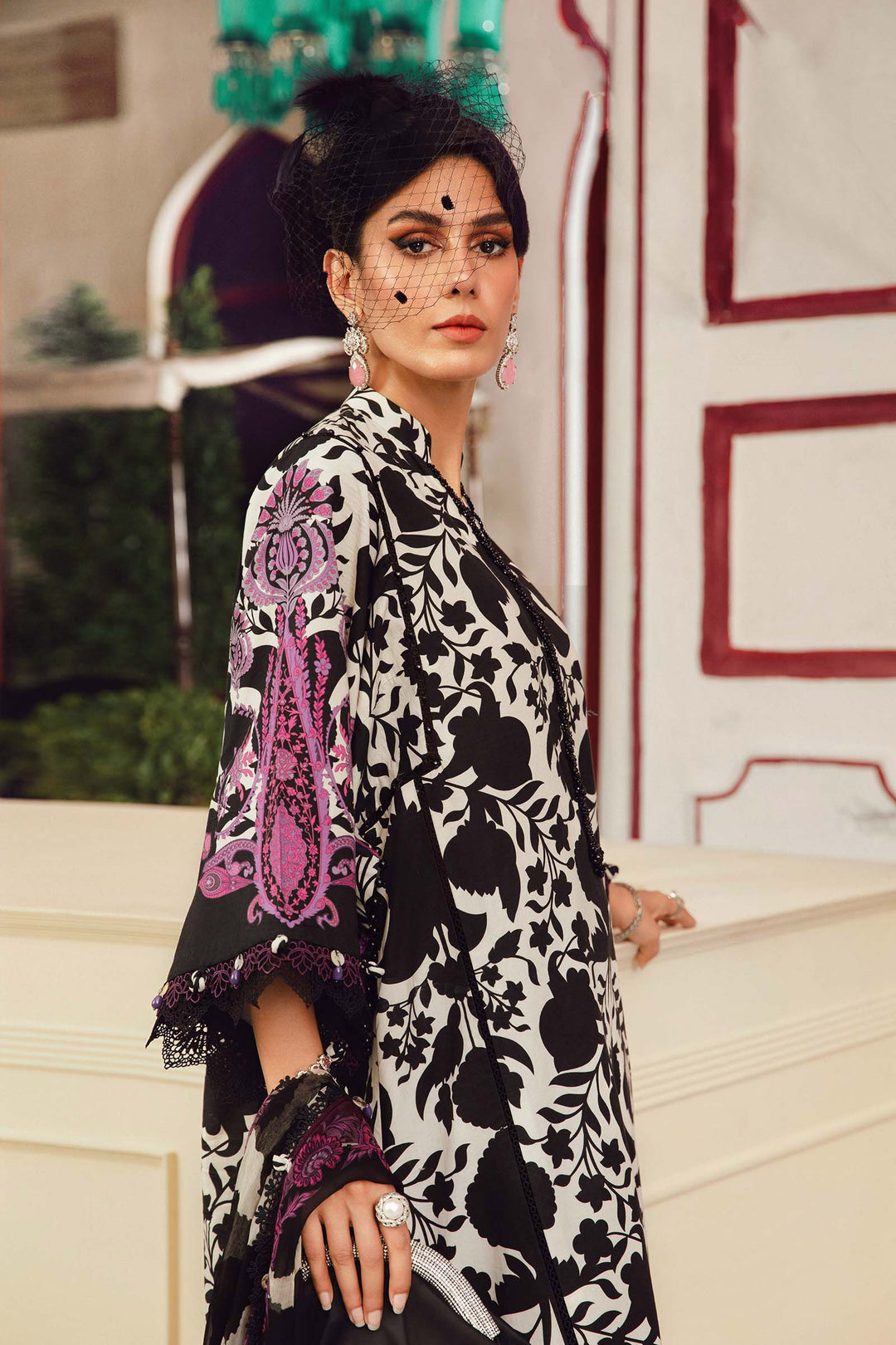 Maria b Mprint MPT-2704-B Unstitched Fall Edit 25'