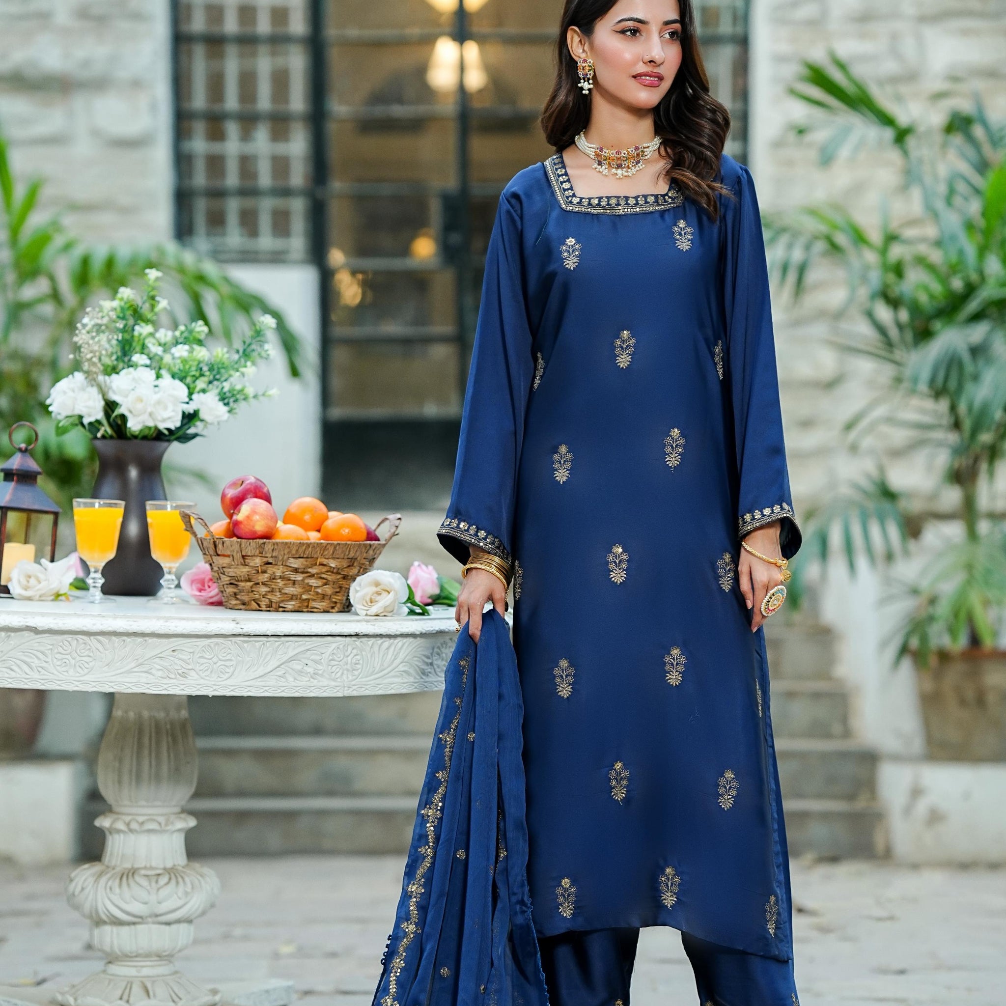Amna Khurram D-08 Ready to wear Silk Collection