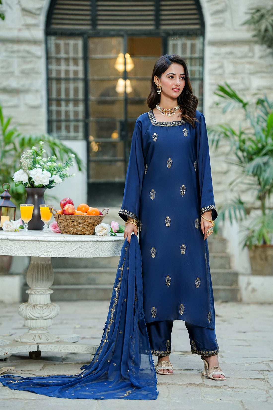 Amna Khurram D-08 Ready to wear Silk Collection