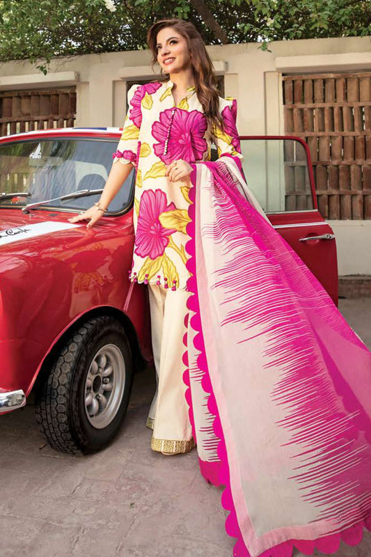 M.Basic by Maria B Unstitched 3 Piece Eid II Lawn Collection'2025-MB-902-B
