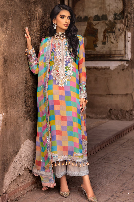 Charizma 3-PC Unstitched Luxury Chiffon Collection VSL25-14