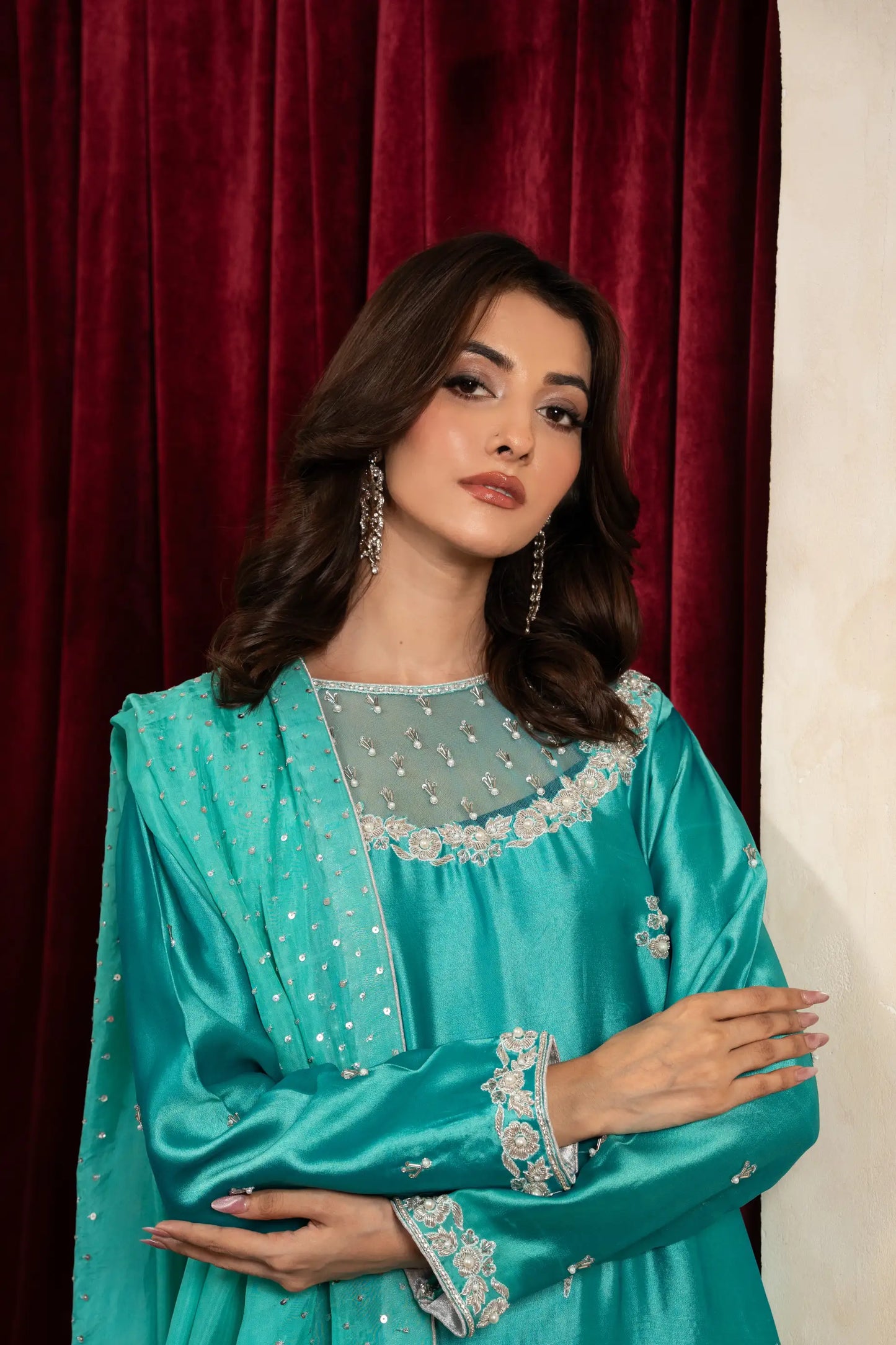 Amna Khurram D-04 Handmade Silk Collection 25