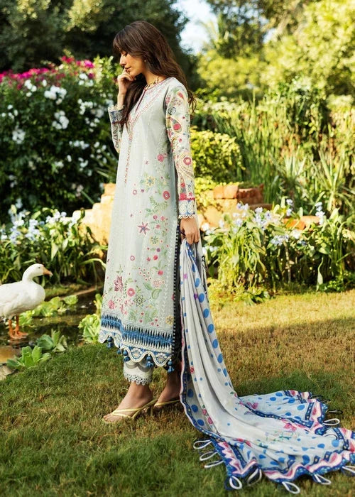 Sadaf Fawad Khan D01-A PAISLEY GARDEN Siraa Embroidered Lawn Unstitched 3Pc Suit