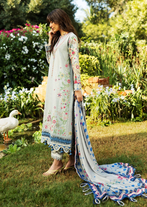 Sadaf Fawad Khan D01-A PAISLEY GARDEN Siraa Embroidered Lawn Unstitched 3Pc Suit