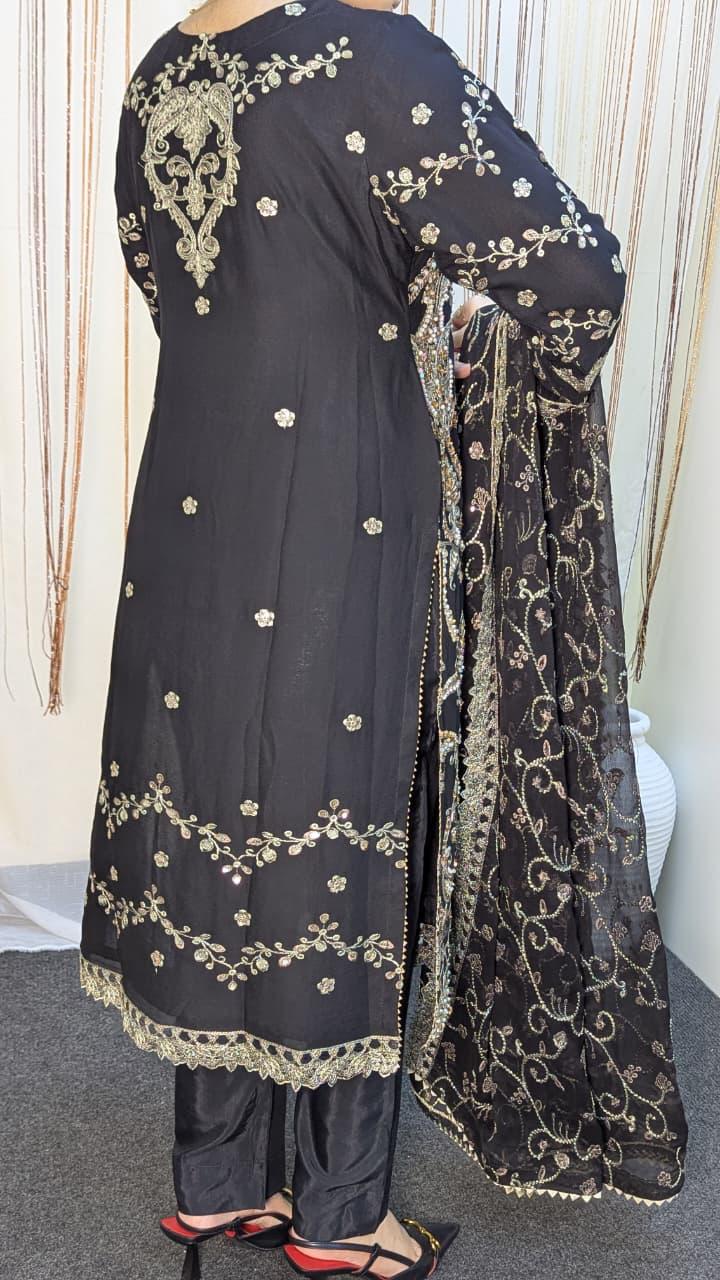 Sajni D-2 Black Festive Ready To Wear