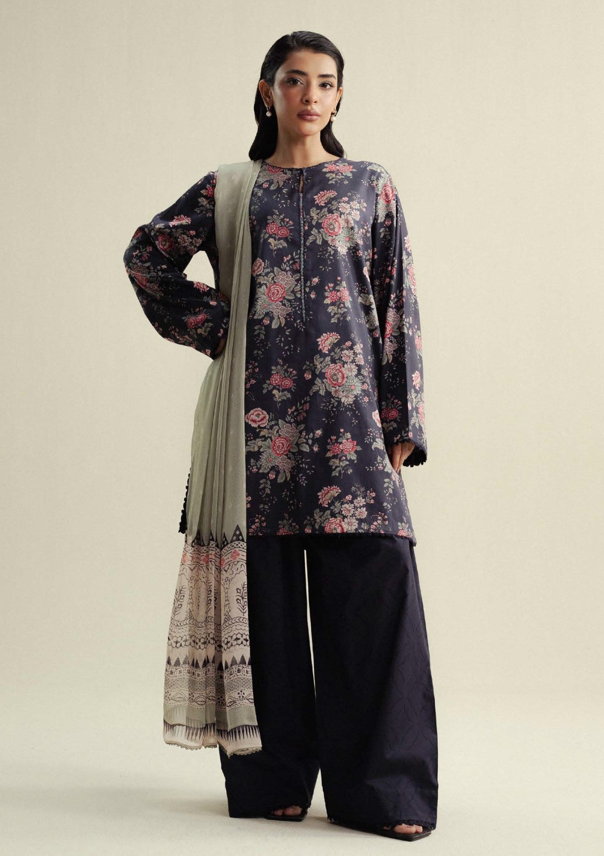 Coco by Zara shahjahan Aster D4A Drop-4 Unstitched 25'