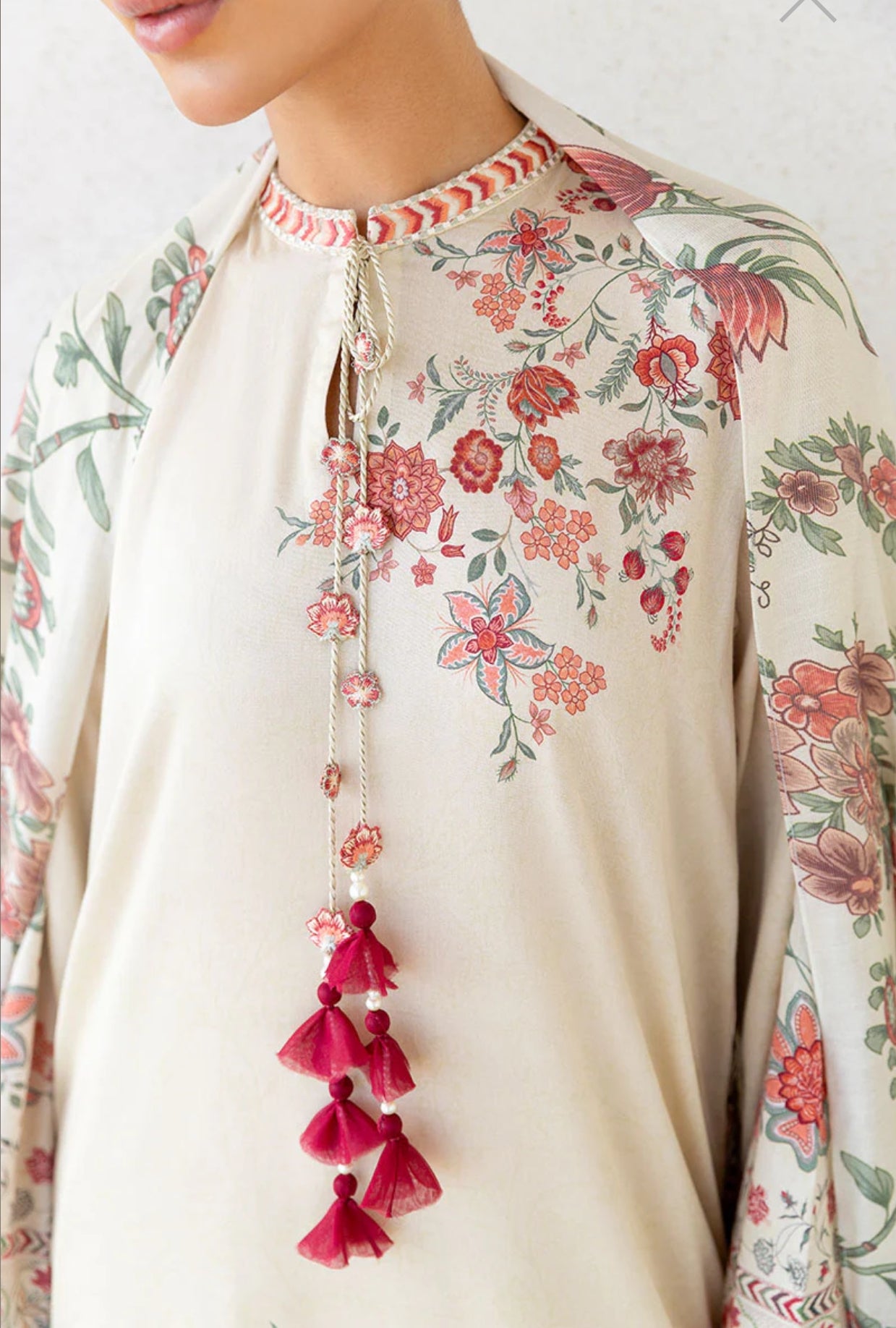 CROSS STITCH PETAL SAND-3PC COTTON SATIN READY TO WEAR