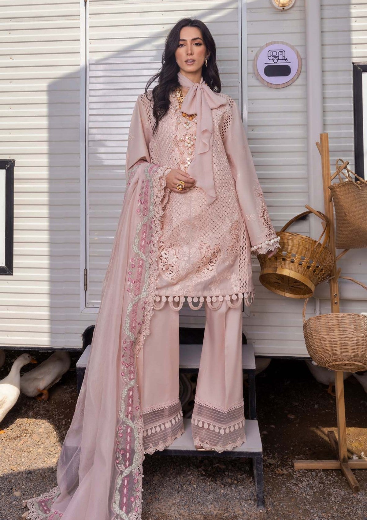 Saira Shakira LEYLA-A Unstitched Lawn Festive 25