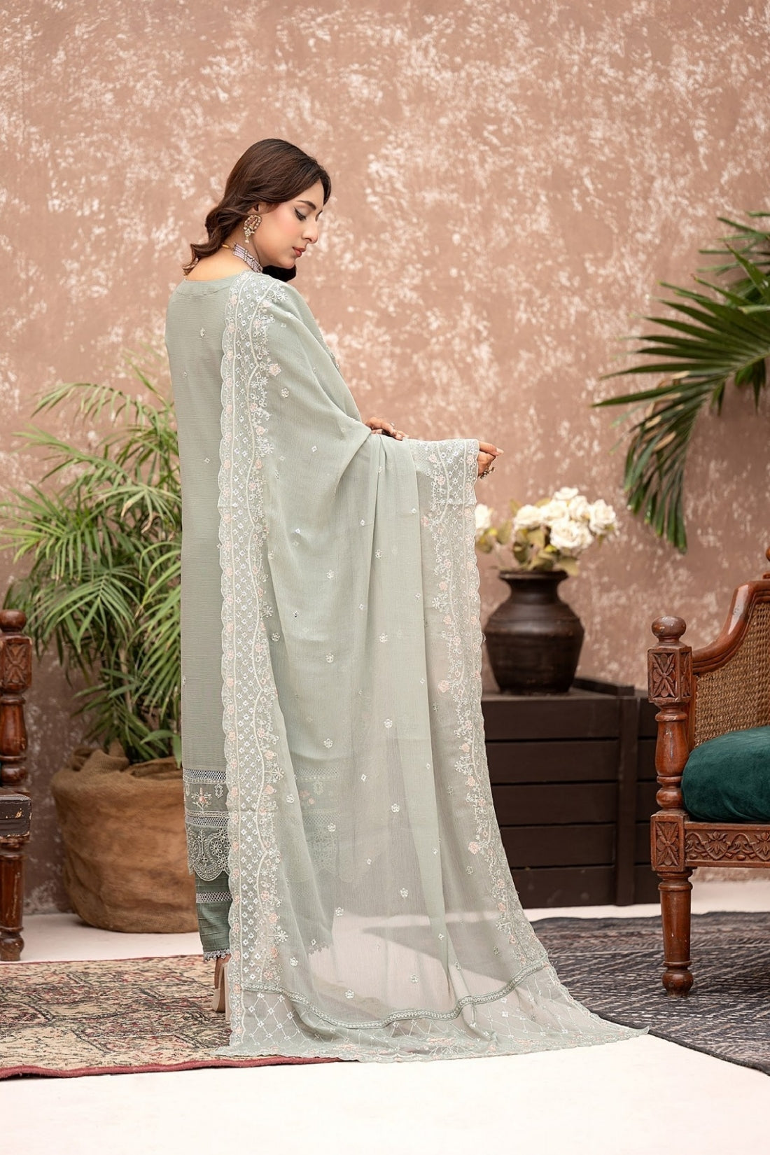Selin D-1 Stitched Formal Chiffon Collection 25