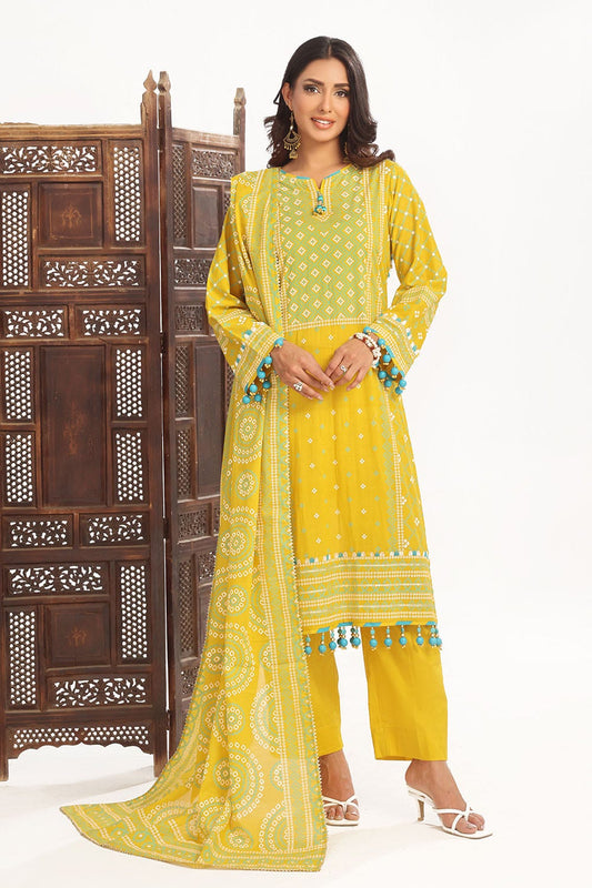 Gulahmed CL-52138 A 3 Piece Unstitched Printed Lawn Suit