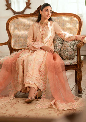 Qalamkar SB#07 Zoya Lawn Luxury Eid Edit 25 (Unstitched)