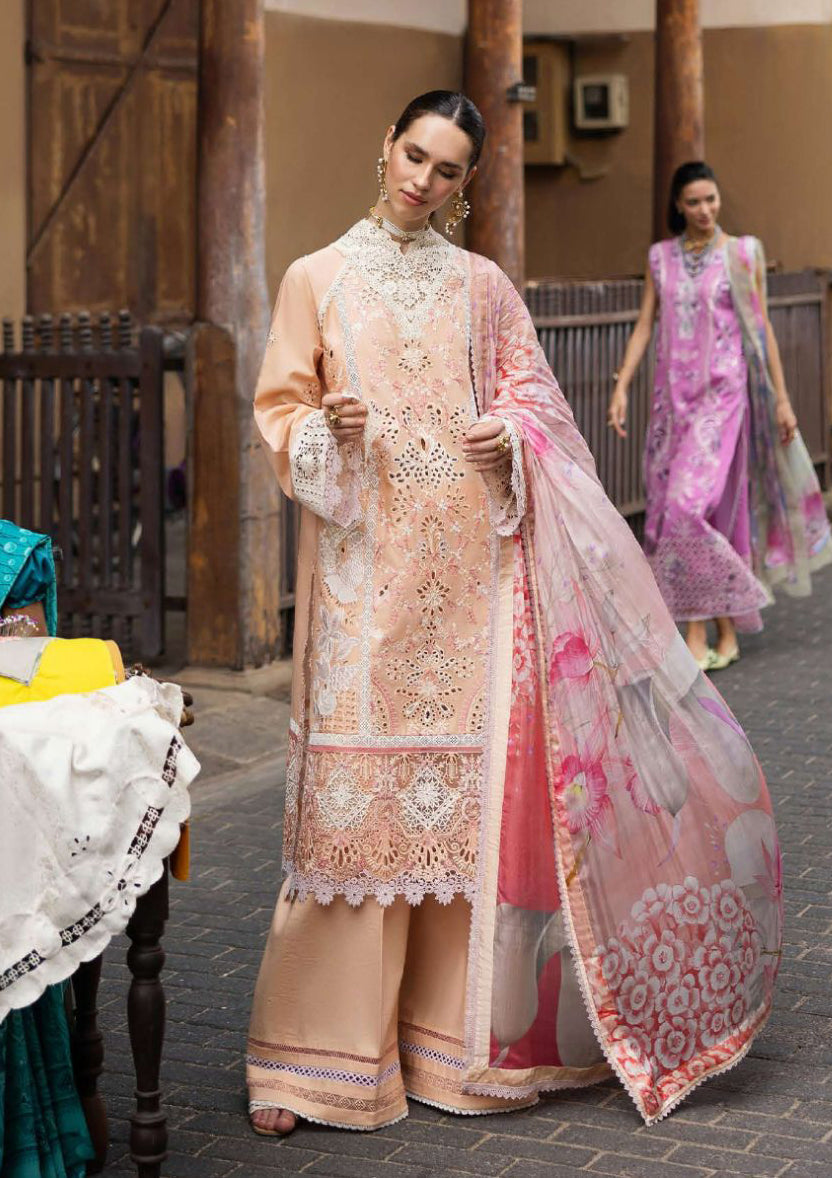 Mushq D-04 Dreamlike Vibe Manaram Luxury Lawn'25