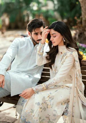 Qalamkar SB#09 Adeena Lawn Luxury Eid Edit 25 (unstitched)