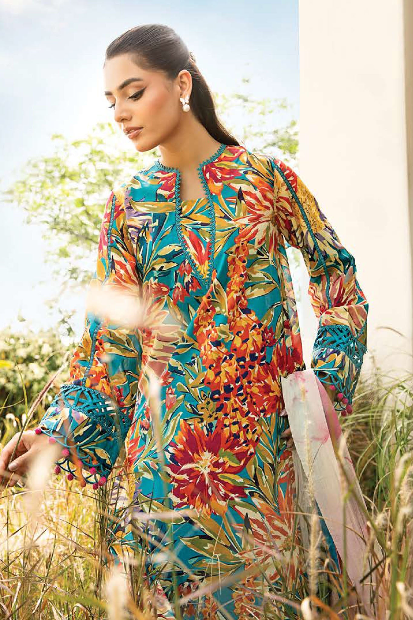 M.Basic by Maria B Unstitched 3 Piece Eid II Lawn Collection'2025-MB-903-A