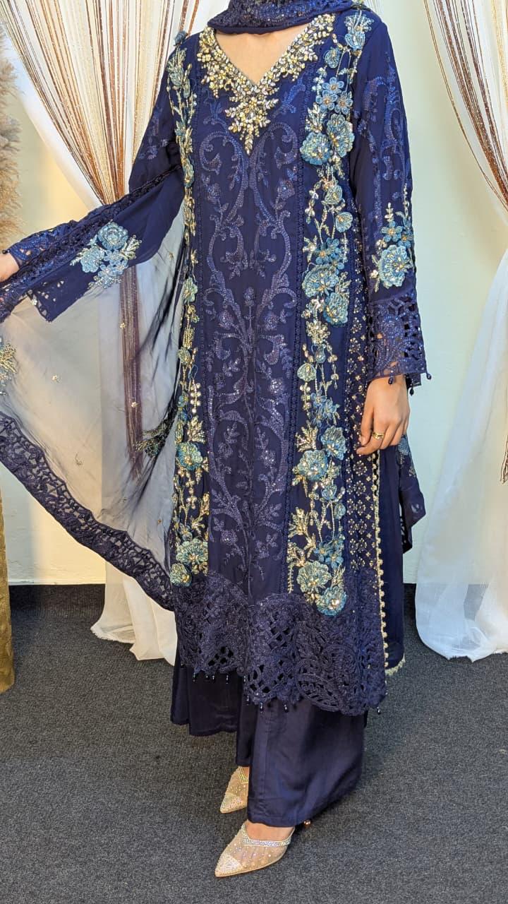 Sajni D-9 Blue Festive Ready To Wear