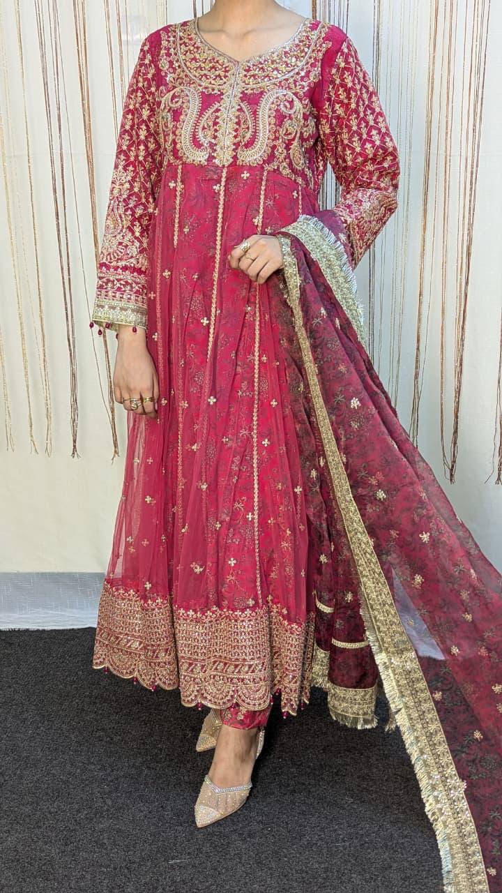 Sajni D-1 Red Festive Ready To Wear
