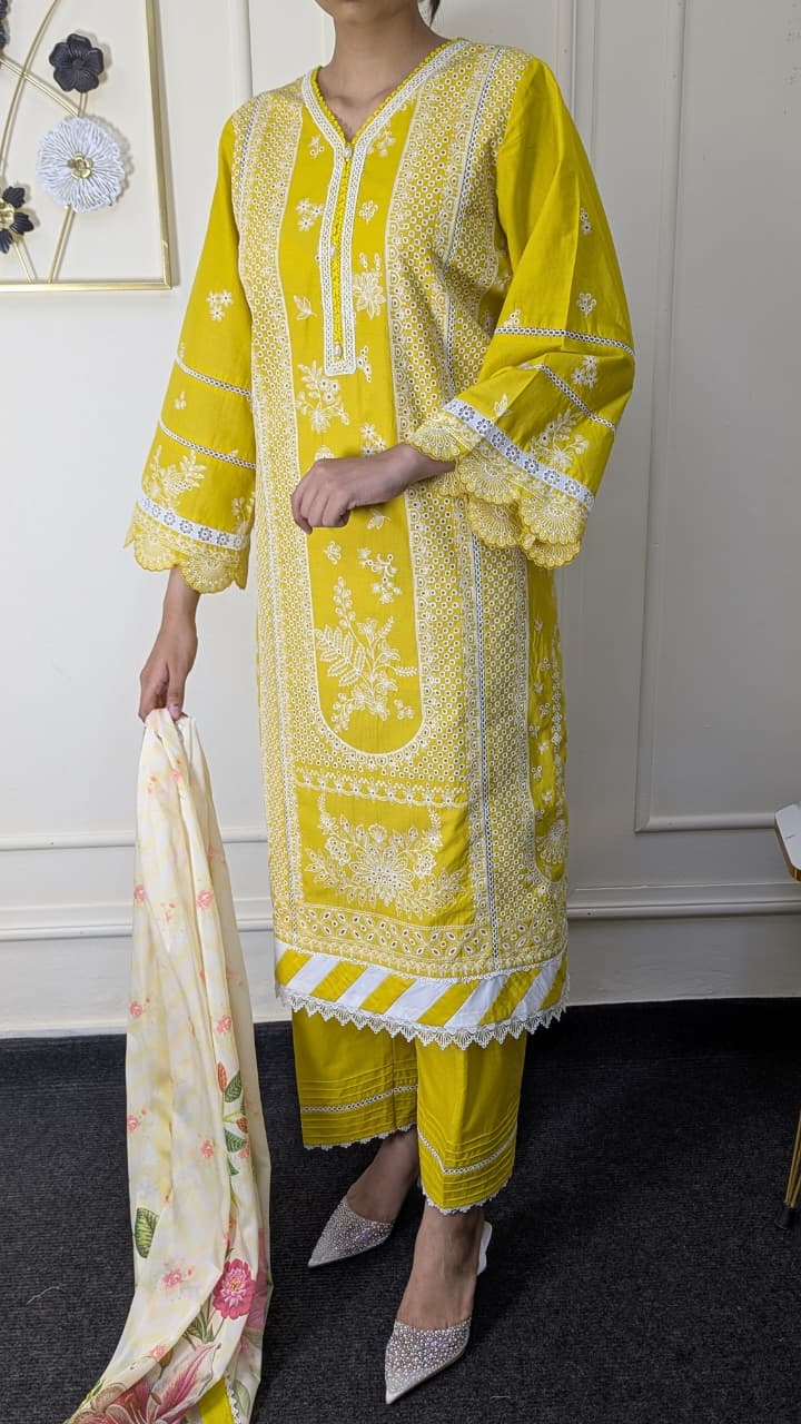 Zellbury WUC25E30073 Chikankari Ready to wear