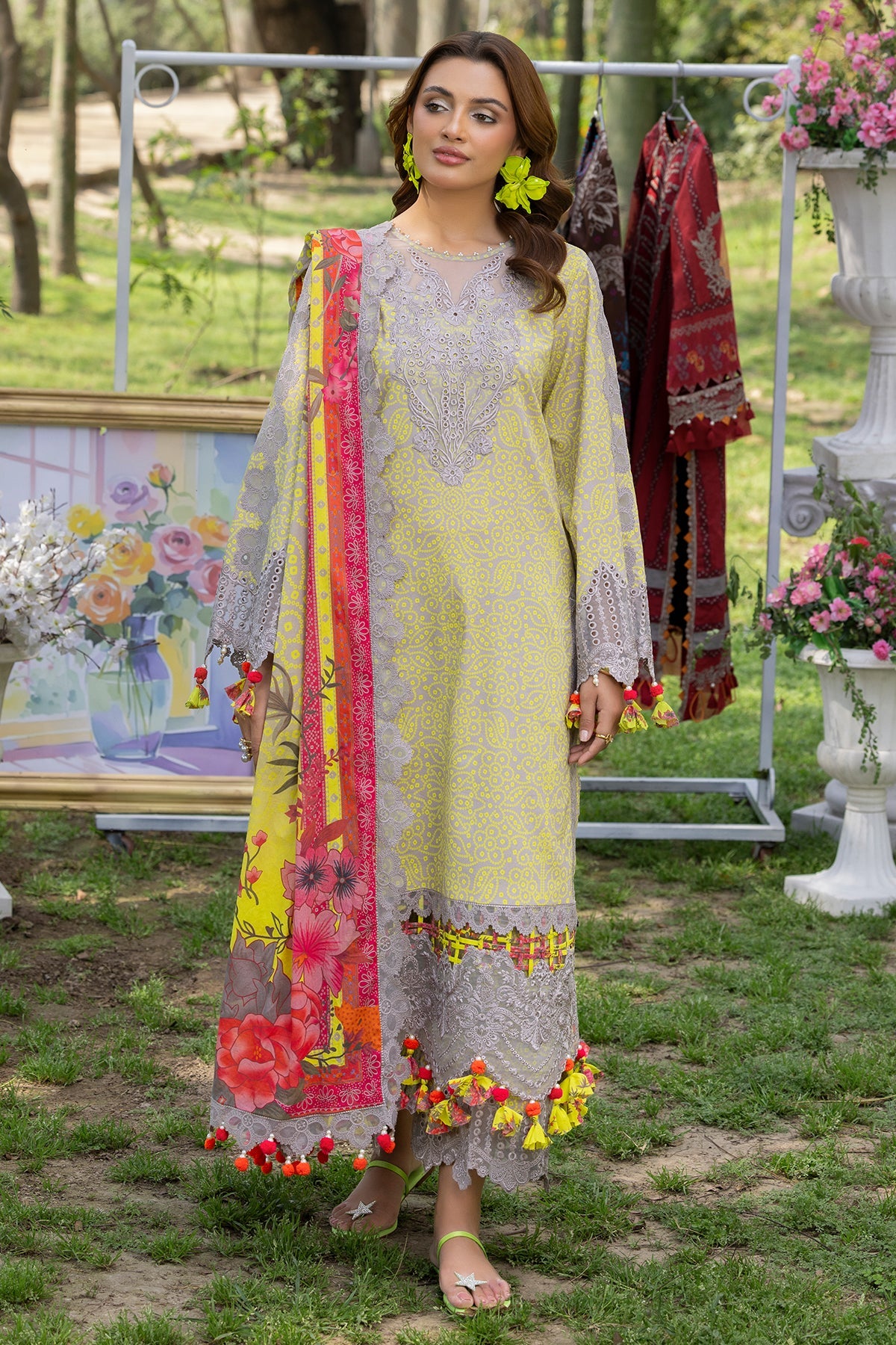 Charizma CRN5-11 3-PC Unstitched Embroidered Lawn Collection