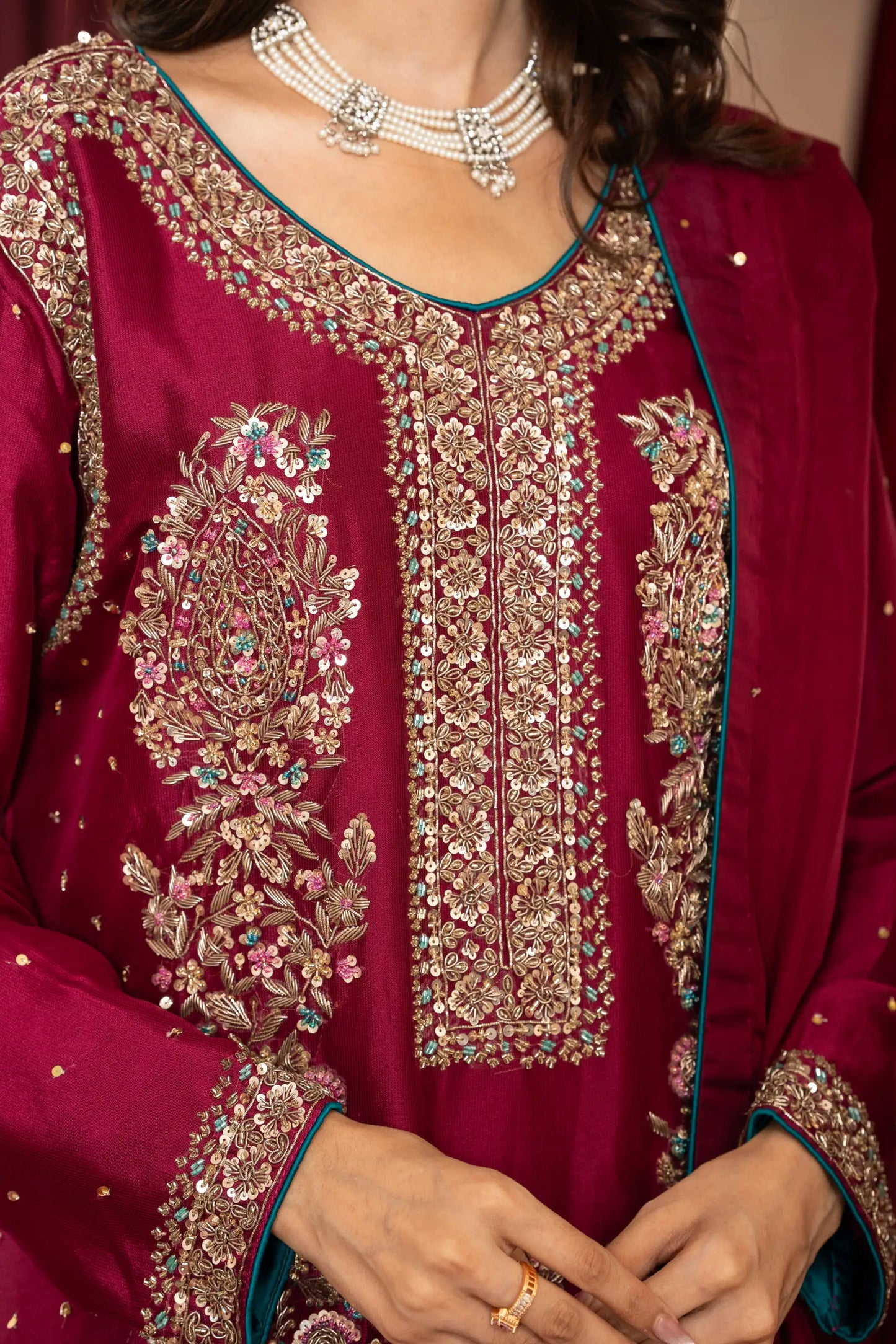 Amna Khurram D-03 Handmade Silk Collection 25