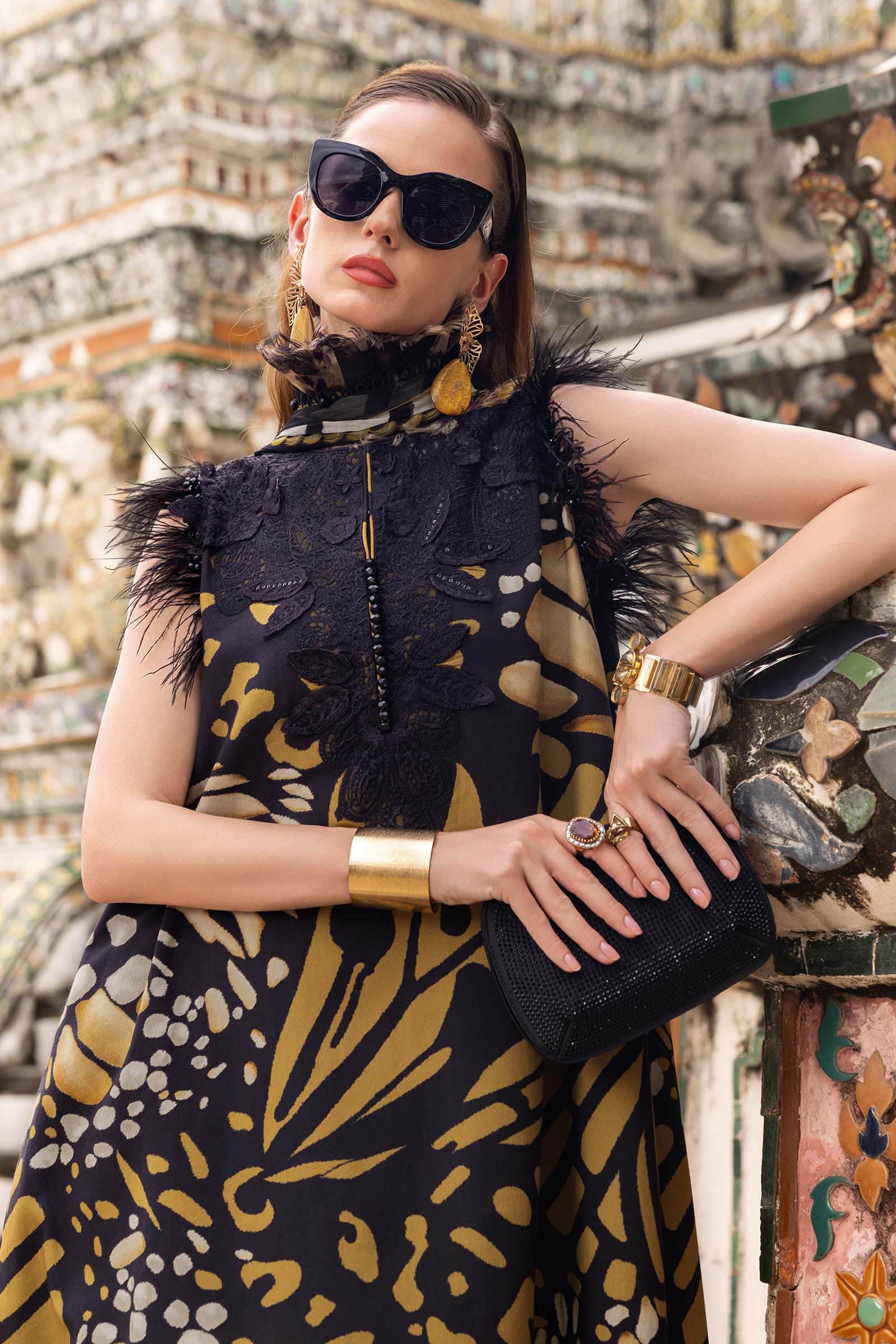 Maria b Mprints 9B Unstitched Embroidered Twill Linen 25'