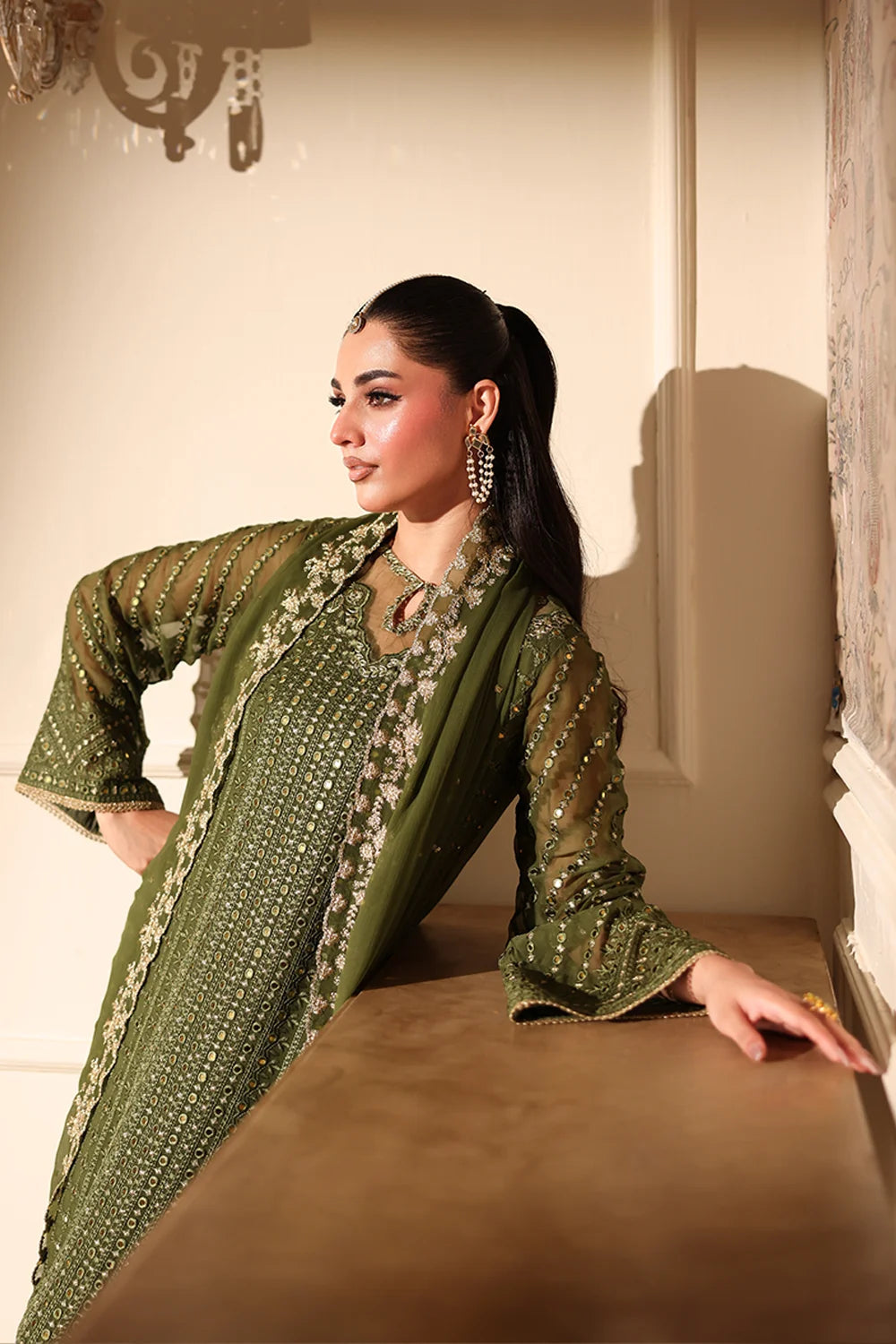 Azure Moss Glow Ensembles unstitched Festive 25'