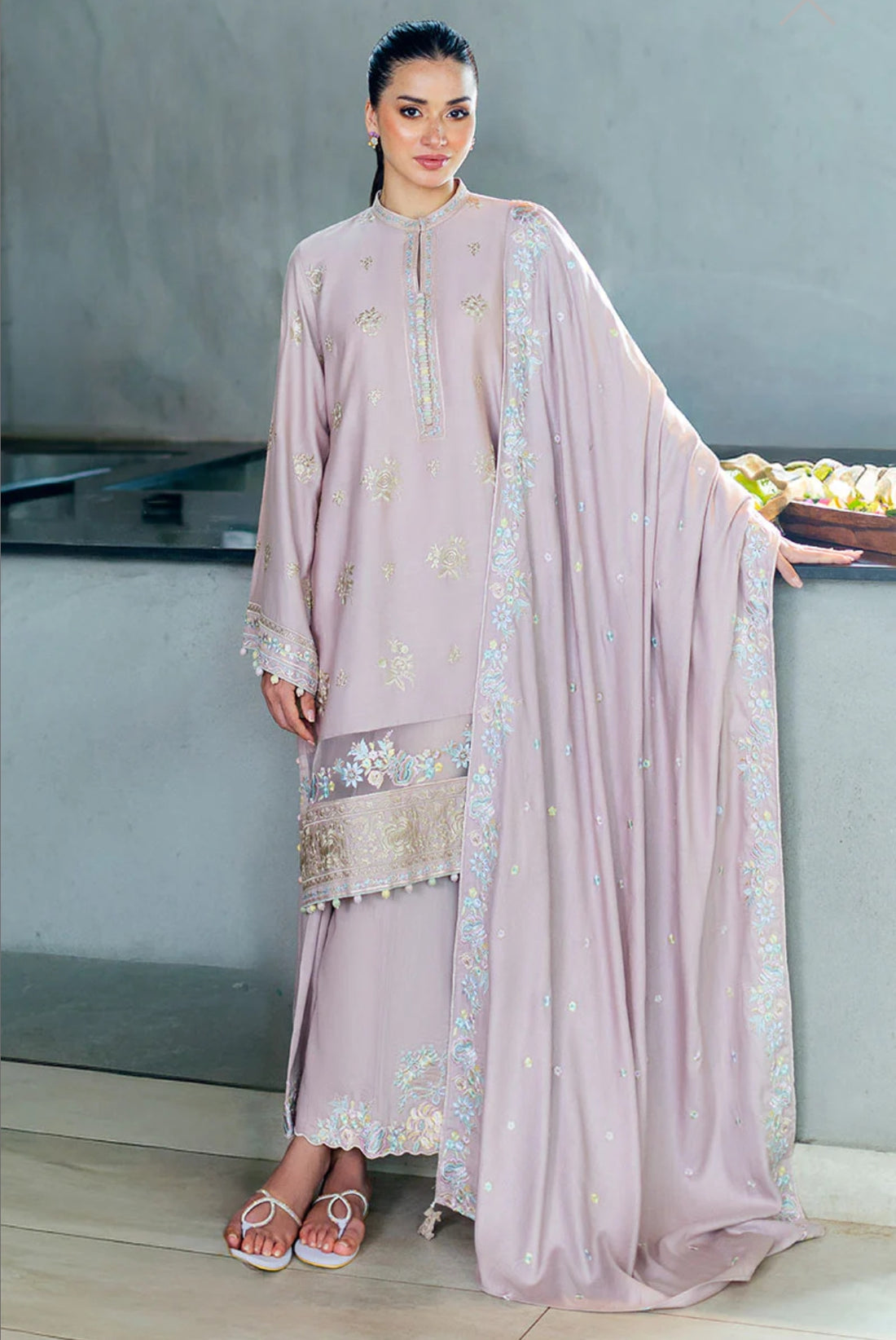 CROSS STITCH BLOSSOM TINT-3PC COTTON SATIN READY TO WEAR