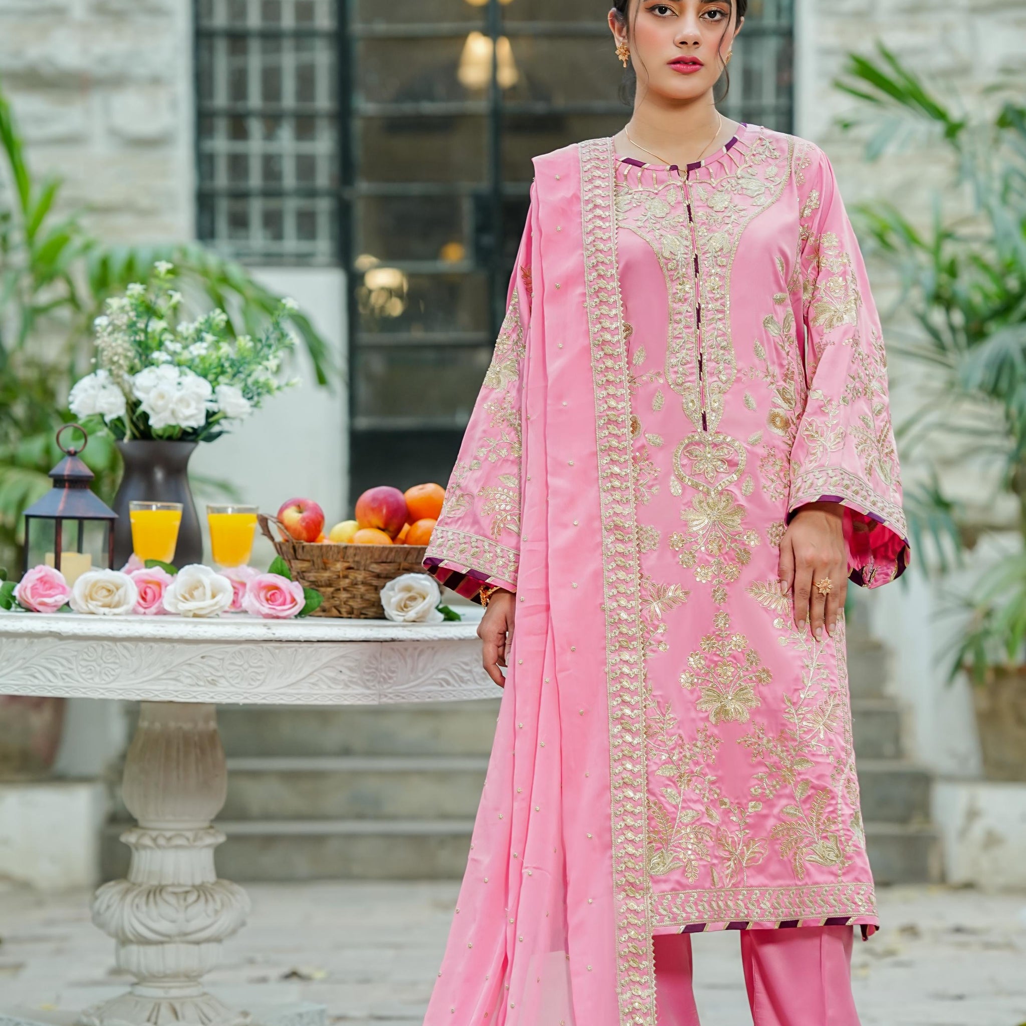 Amna Khurram D-04 Ready to wear Silk Collection