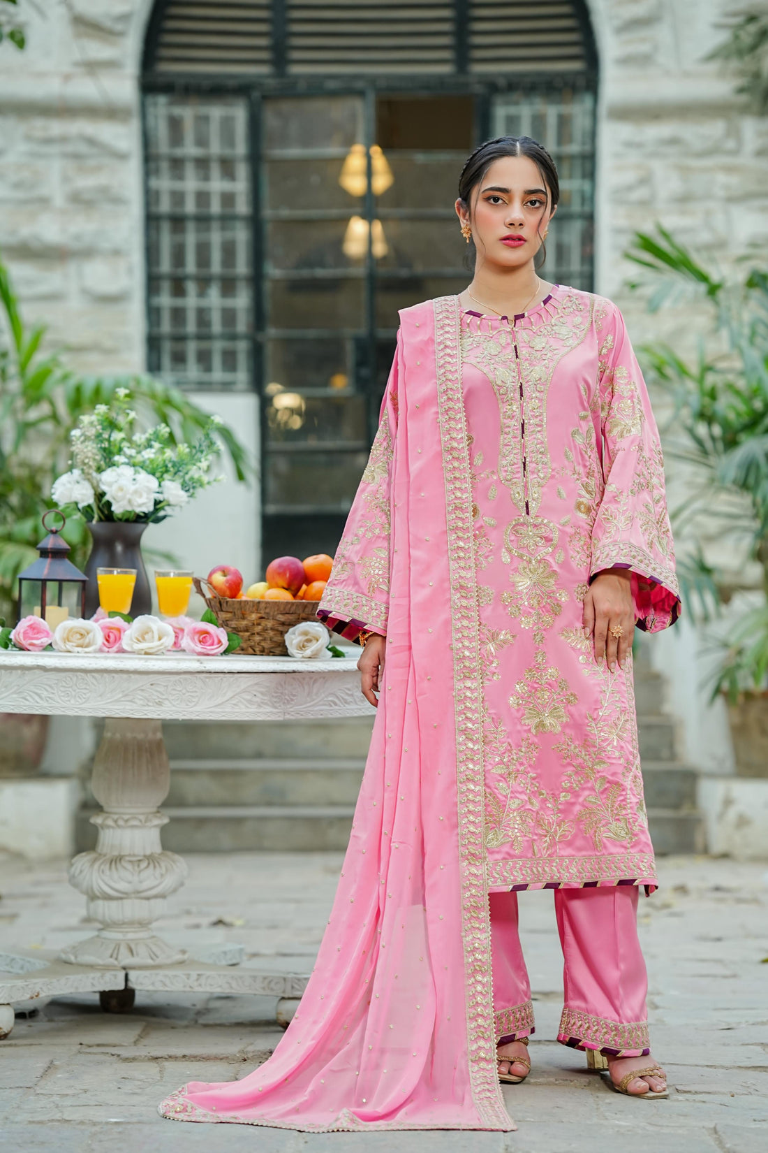 Amna Khurram D-04 Ready to wear Silk Collection