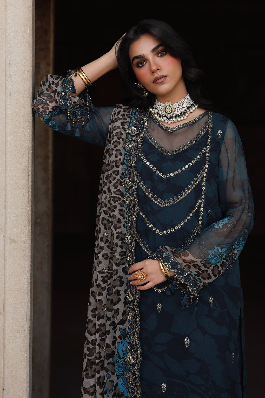 Charizma VSL25-43 Vasal Vol-06 3-pc Unstitched Chiffon Collection 25'