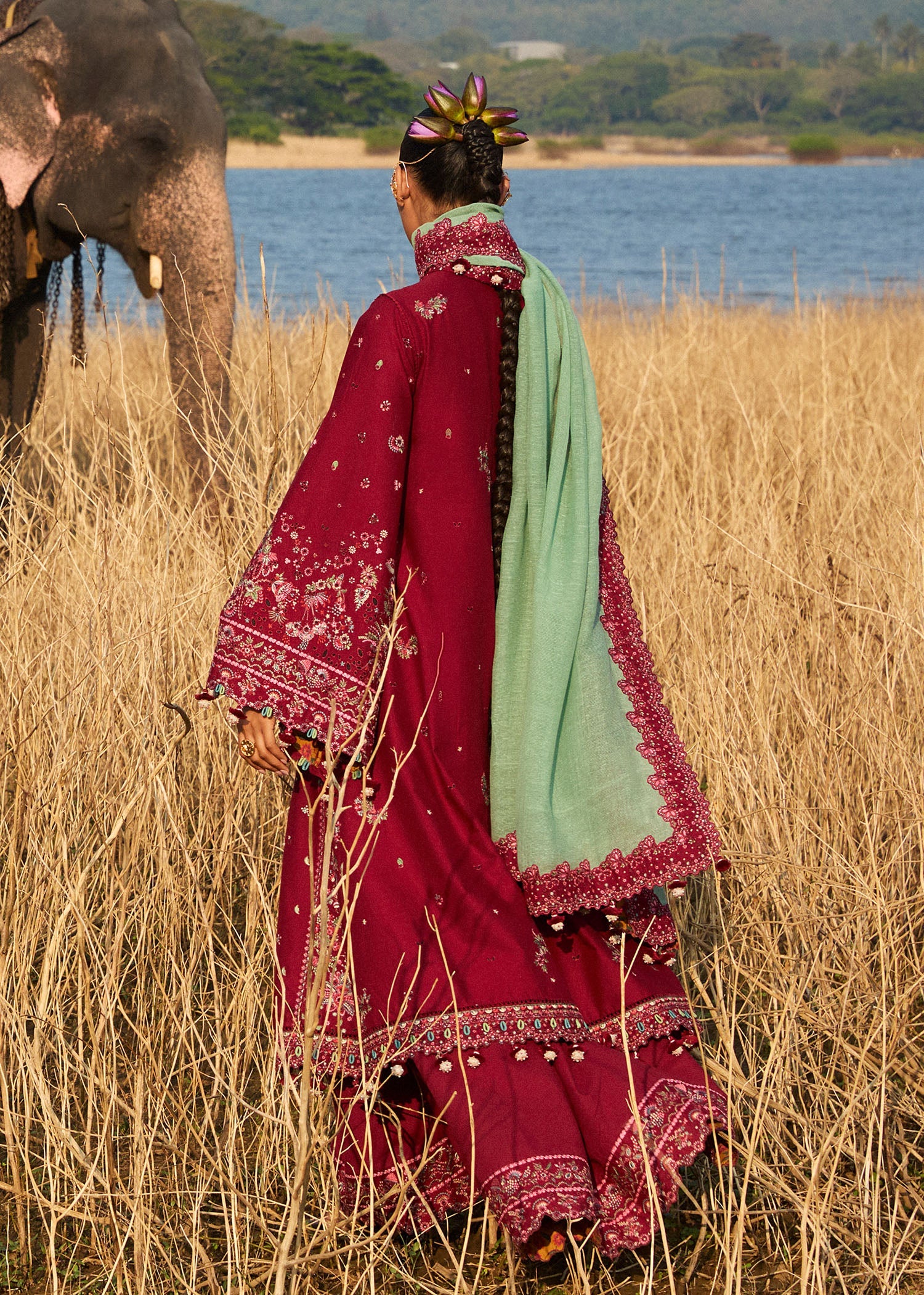 Hussain Rehar Mahogany Luxury Lawn'25