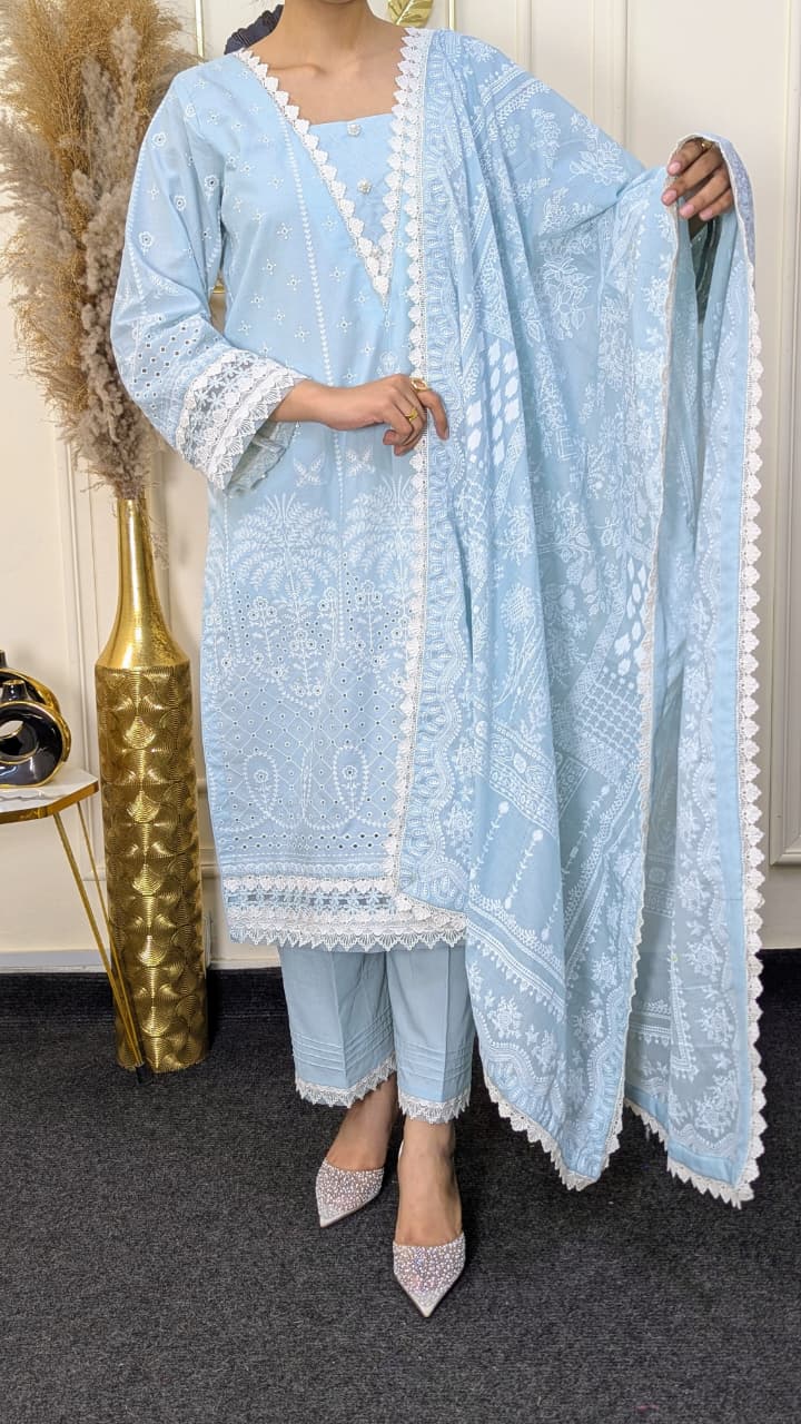 Zellbury WUC25E30079 Chikankari Ready to wear