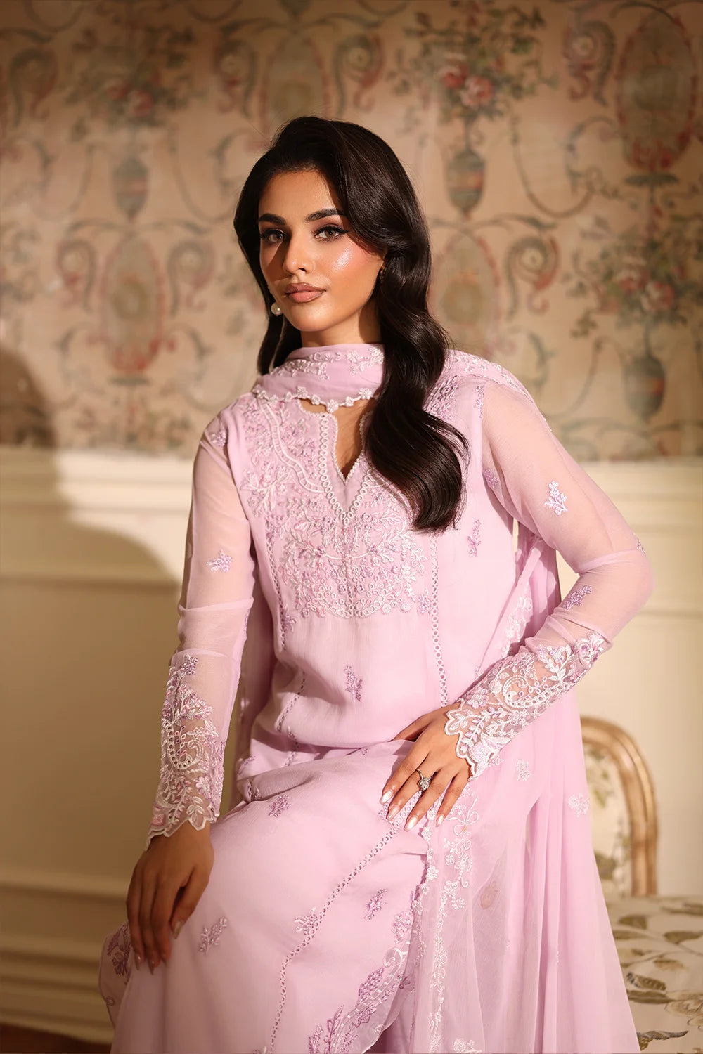 Azure Orchid Whisper Ensembles unstitched Festive 25'