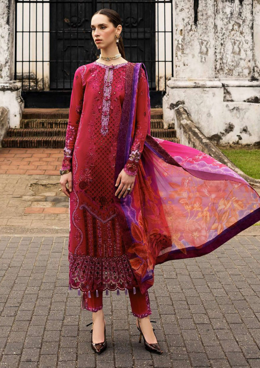 Mushq D-14 Dreamy Whirl Manaram Luxury Lawn'25