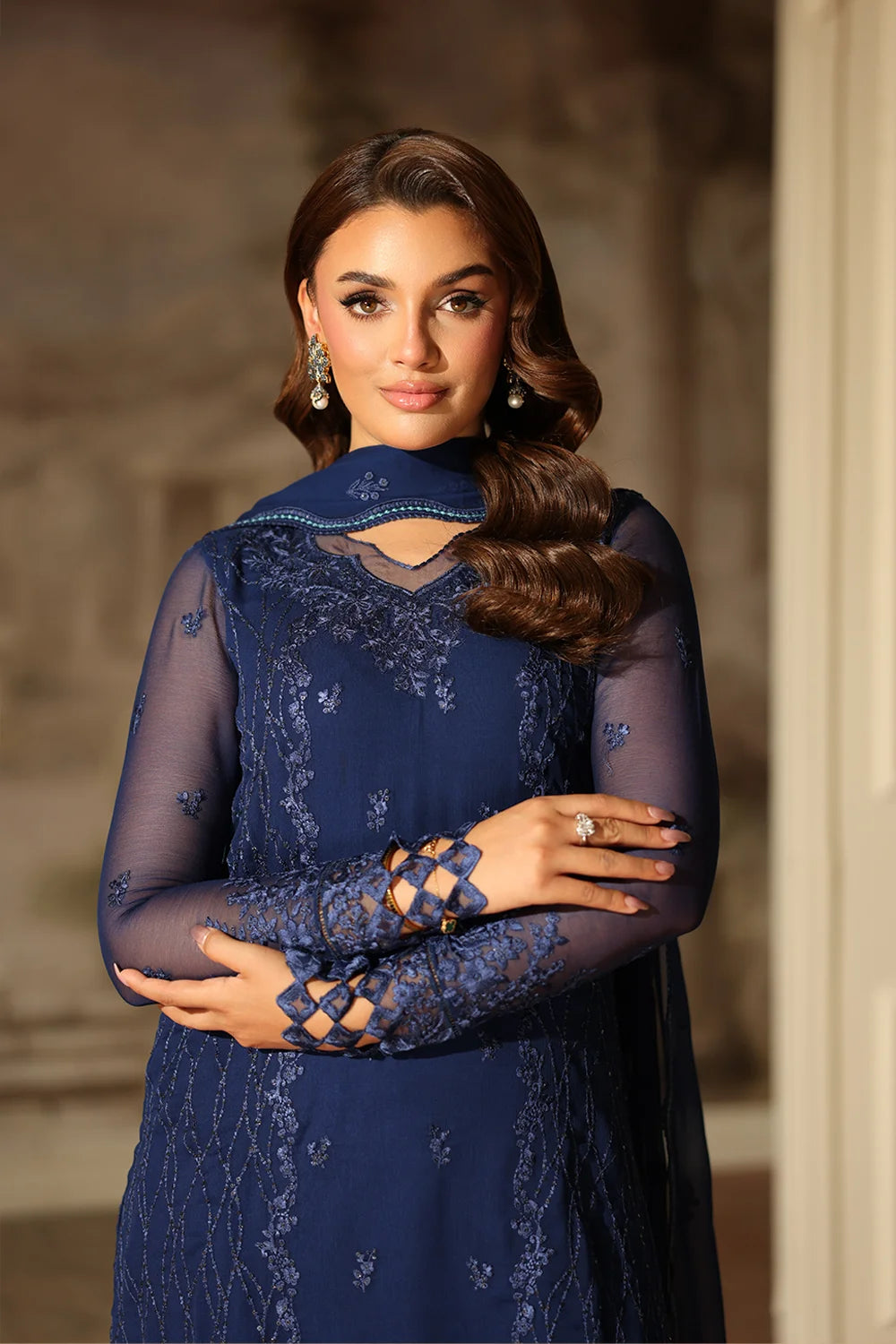 Azure Royal Eclipse Ensembles unstitched Festive 25'