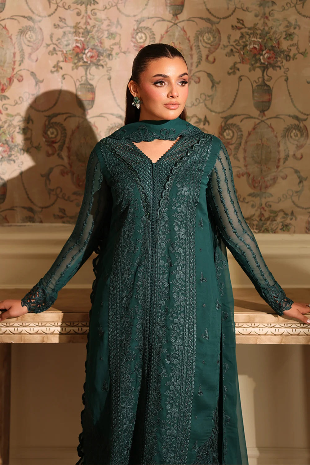 Azure Enchanted Forest Ensembles unstitched Festive 25'