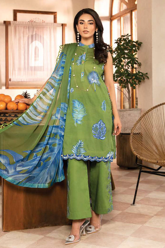 M.Basic by Maria B Unstitched 3 Piece Eid II Lawn Collection'2025-MB-906-A