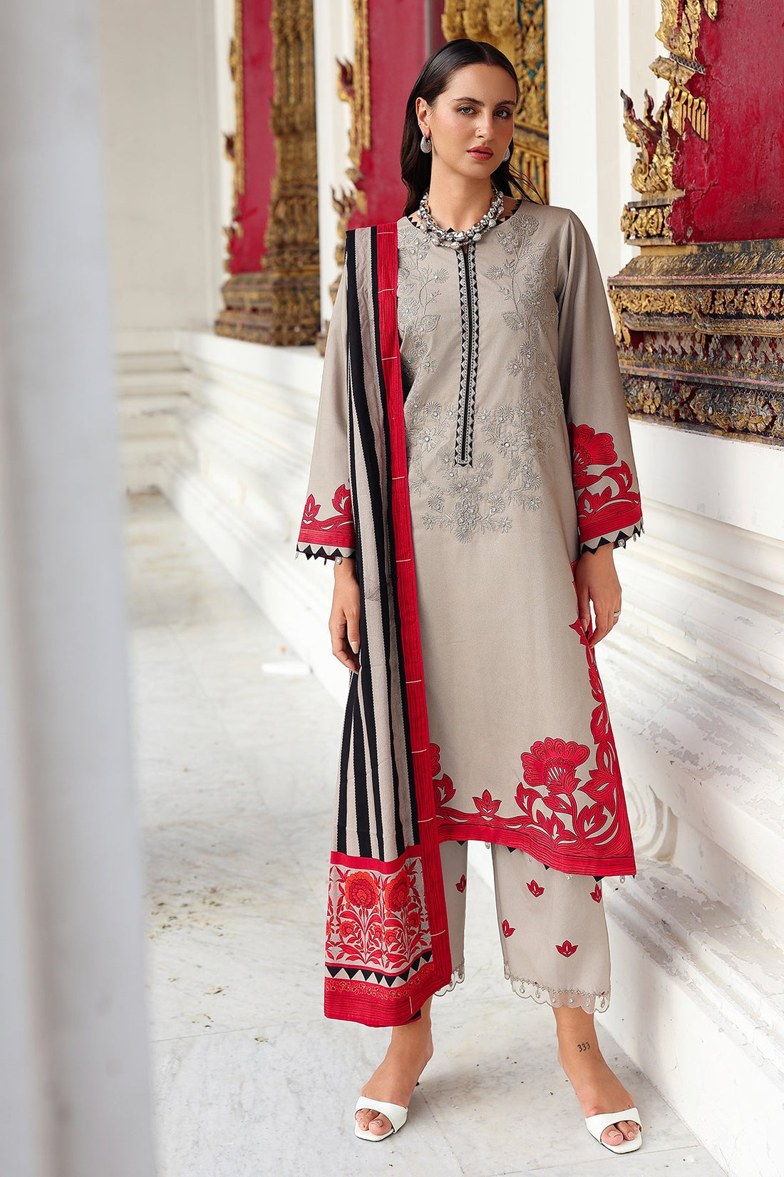 Charizma ANW6-08 Aniq Vol 1 Unstitched Linen Fall winter 25